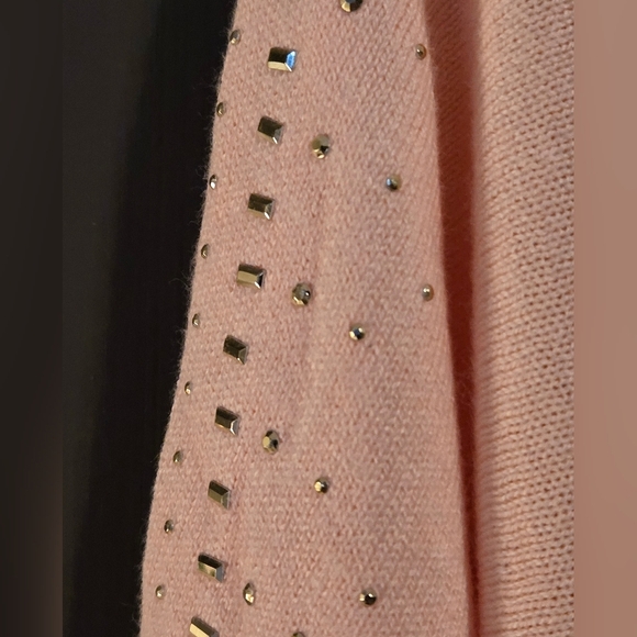 7th Ave New York Co. Womens Small Sweater Pink Gold Studs New/Tags - Picture 6 of 9